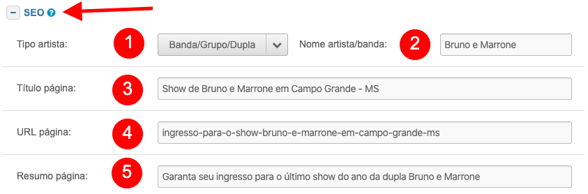 O que é SEO para evento